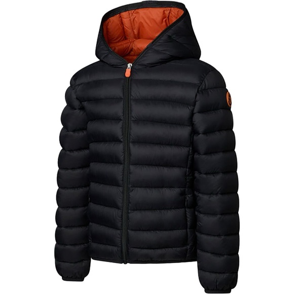 SAVE THE DUCK Puffer Jacket Boys Size 6 Kids Black